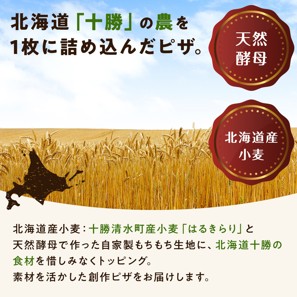 北海道「十勝」の農（みのり）を1枚に詰め込んだピザ